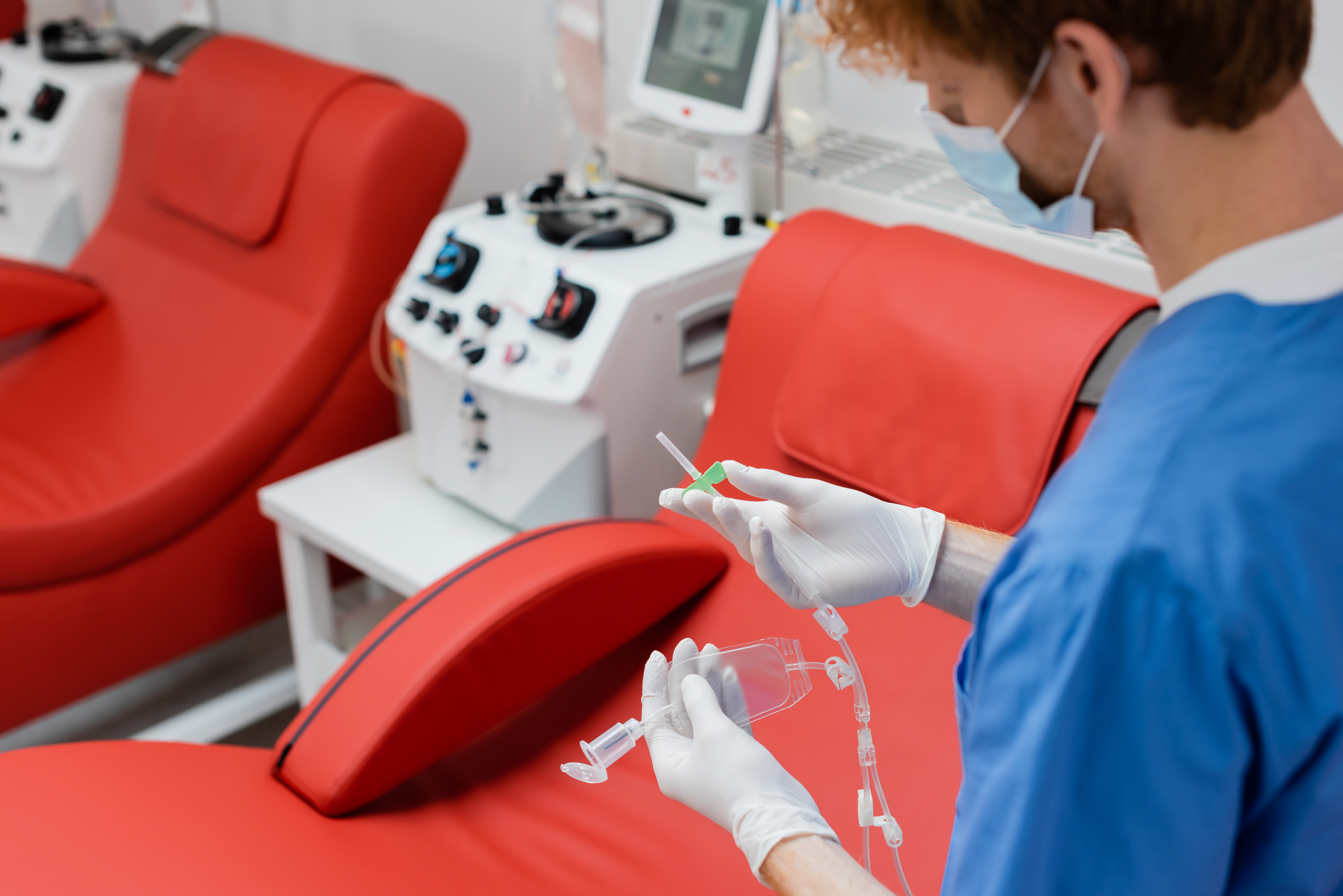 EBOO therapy session at the La Quinta sister office of Desert Med Rejuvenation.